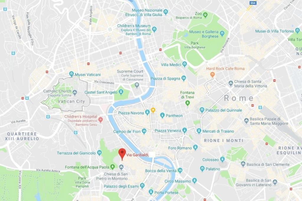 Fascinating Flat - Up To 4 Guests - Trastevere Rome Luaran gambar